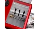 Electric cigarette rolling machine, 8 mm, grey, red