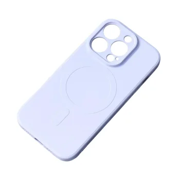 Silicone Case for iPhone 15 Pro Max with MagSafe Support, Blue
