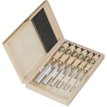 Kirschen Firmer Chisel Set 1101 HK 1101000 in Wooden Box, 6 pcs