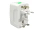 Universal Travel Adapter with Surge Protection, White
