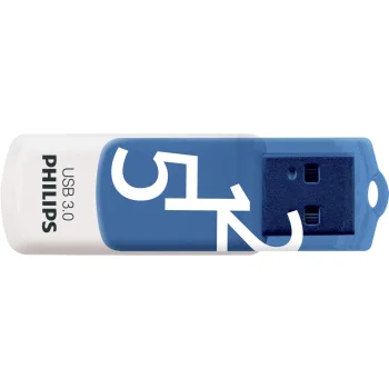 Philips Vivid Edition 512GB USB 3.0 Flash Drive, White / Spring Blue