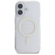 Guess iPhone 16 Plus Case IML Glitter Circle MagSafe, Transparent
