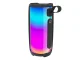 Portable Wireless Bluetooth Speaker with RGB Light and FM Radio, Black