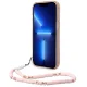Guess Translucent Pearl Strap Case for iPhone 14 Plus - Pink