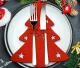 Christmas Tree Cutlery Holders, 6 pcs, Red