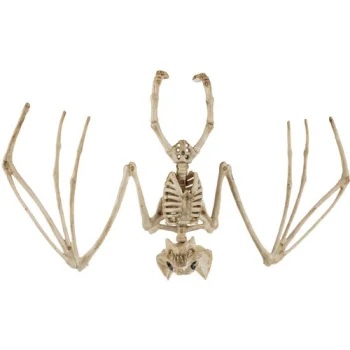 Malatec 00022005 Bat Skeleton - Halloween Decoration, 30 cm, Beige