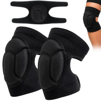 Soft Knee Pads for Garden and Home, Black, 2 pcs
