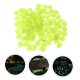 Glow in the Dark Garden Stones 100 pcs, Yellow