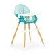 ECOTOYS 2-in-1 High Chair for Babies and Toddlers, Blue