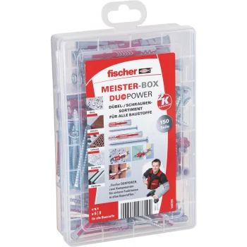 Plug and Screw Set Fischer MeisterBox DuoPower, 150 pcs