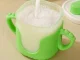 Baby Sippy Cup with Silicone Handles and Straw, 300ml, Green