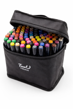 Touch Dual Tip Alcohol Markers Set 80 Pcs, Art Sketching Pens with Case