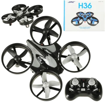 JJRC H36 Mini RC Drone with 6-Axis Gyro and LED, Black