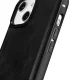 iCarer Leather Oil Wax Genuine Leather Case for iPhone 14 Plus, Black