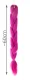 Kanekalon Synthetic Afro Braids for Hairstyles 60cm, Neon pink