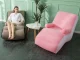 Inflatable Lounge Chair with Armrests and Pump