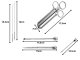Meat Injector Syringe 60ml with 3 Needles for BBQ Marinade, Silver