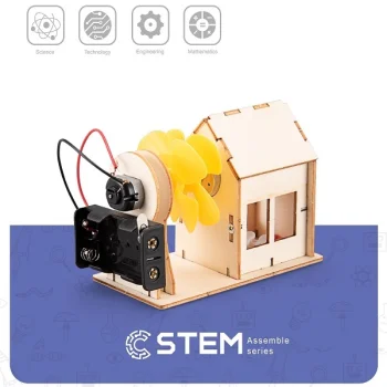 Wooden Assembly Kit Wind Power Station, STEM Educational Toy
