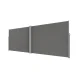 LUARO Retractable Corner Side Awning Patio Privacy Screen 181 x 620 cm, Gray