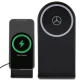 Mercedes Silver Star MagSafe Foldable 2-in-1 15W Wireless Inductive Charger - Black