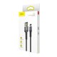 USB uz Lightning kabelis Baseus Cafule 2m 1.5A Pelēks/Melns