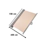 LUARO Retractable Side Awning / Terrace Screen, 180 x 400 cm, Beige