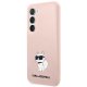 Karl Lagerfeld Samsung Galaxy S23+ Case Liquid Silicone Ikonik Choupette Pink