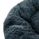 Universal plush pet bed for dogs and cats, 80 cm, dark grey