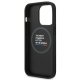 BMW iPhone 14 Pro Case Leather Stamp Tricolor MagSafe, Black