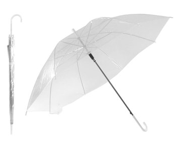 Transparent white umbrella