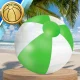 Inflatable Beach Ball 53 cm, Transparent Green