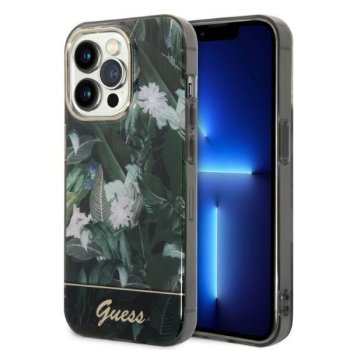 Apple iPhone 14 Pro 6.1'' Guess Jungle Collection Case Cover, Green