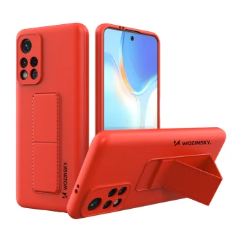 Dėklas su stovu Wozinsky Kickstand Case skirtas Xiaomi Redmi Note 11S / Note 11, raudonas