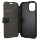 Apple iPhone 12 mini 5.4\" US Polo Embroidery Collection Book Case Cover (USFLBKP12SPUGFLBK), Black