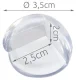 Ruhhy Silicone Furniture Corner Protectors, Transparent, 4 Pcs