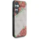 Guess Leather 4G Flowers Print MagSafe Case for Samsung Galaxy S25, Pink