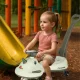 Swing Fix S1 Gravity Ride-On Car with LED Wheels and Handle, Grey