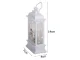 Christmas LED Lantern Decoration with Snowman, Holiday Decor, White