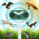 Solar Animal Repeller K751D5 Ultrasonic Motion Activated for Garden and Yard