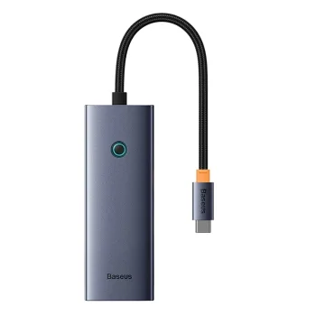 Baseus UltraJoy 5-Port USB-C Hub (HDMI, 3xUSB 3.0, PD), Grey
