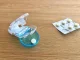 Compact Pill Puncher for Blister Packs, Blue/White