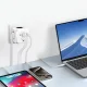 Tech-Protect PCL3x4 Power Strip, 3x AC, 2x USB-A, 2x USB-C, White