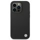 BMW iPhone 14 Pro Max vāciņš Silicone Metal Logo, melns