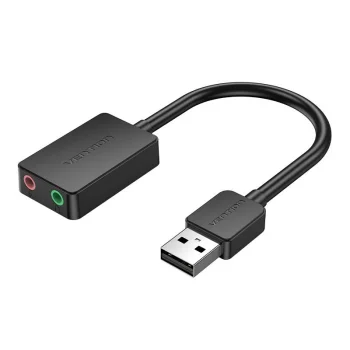 External Sound Card Usb 2.0 Vention Cdyb0 2-Port 0.15M