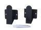 Wall-Mounted Holder for Pot Lids and Cutting Boards, Metal, 2 Pcs, Black