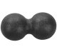 Dubultā masāžas bumbiņa FT31E, 12 x 6 cm, melna