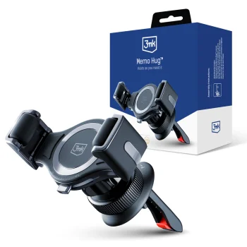 3mk Memo Hug Air Vent Car Phone Holder, Black