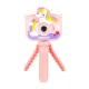 Kids Digital Camera with Tripod Unicorn, 1080P, 8GB, Pink