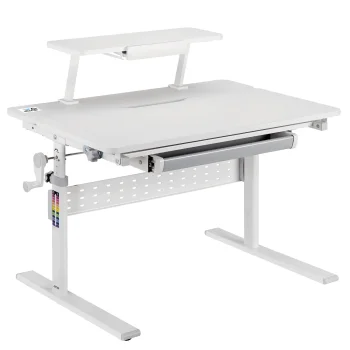 Ergo Office ER-483 Height Adjustable Children's Desk, Grey