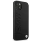 BMW iPhone 14 Plus Case Leather Stamp, Black